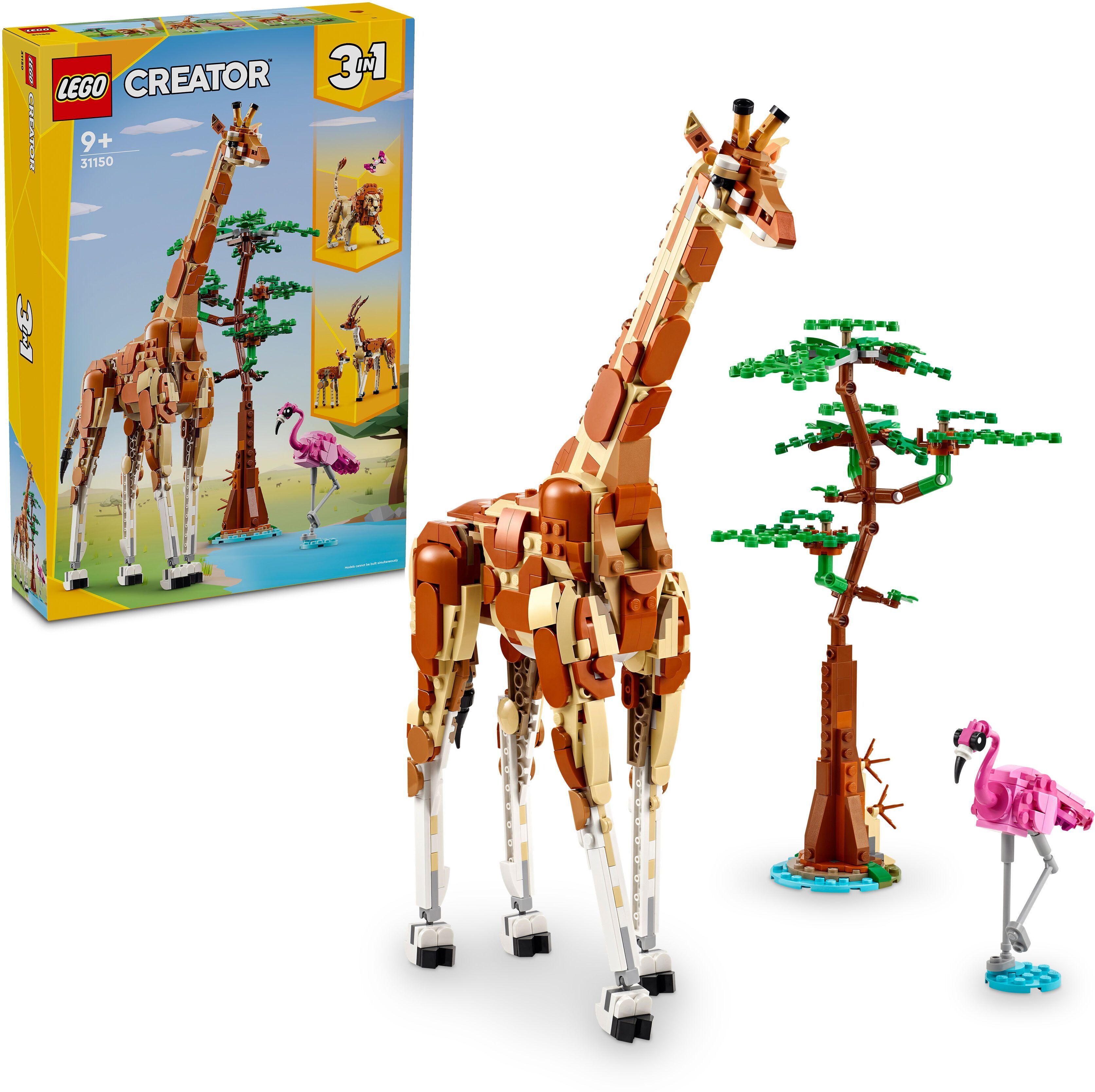 Creator 3-in-1 Wild Safari Animals Set 31150 ( 780 Pieces)