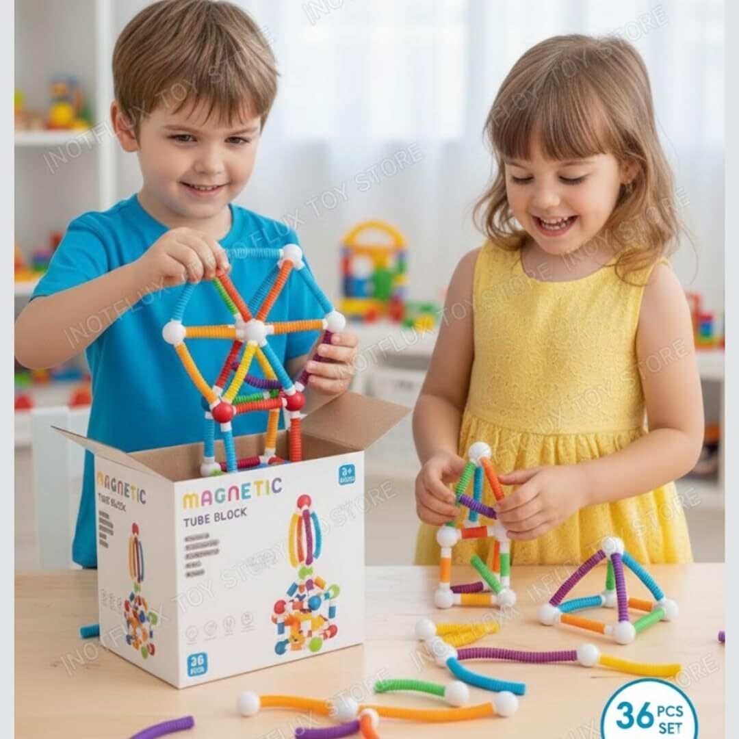 pulsbery Magnetic Tube Building Blocks Set 25 PCS-picture-3