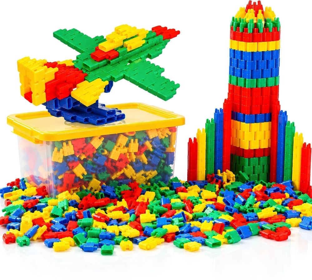 Plastic Interlocking Building Blocks DIY Creative Learning Toy-image-11