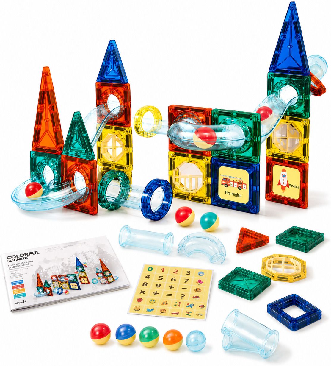 Magnetic Building Blocks 42 Pieces Educational Construction Toy-image-25