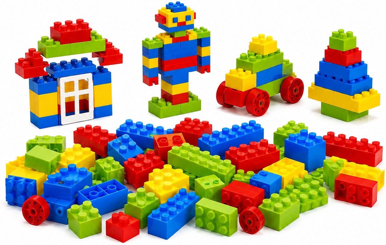 toybeex Building Blocks Set 50 Pieces for Kids | Educational Construction Toy-picture-9