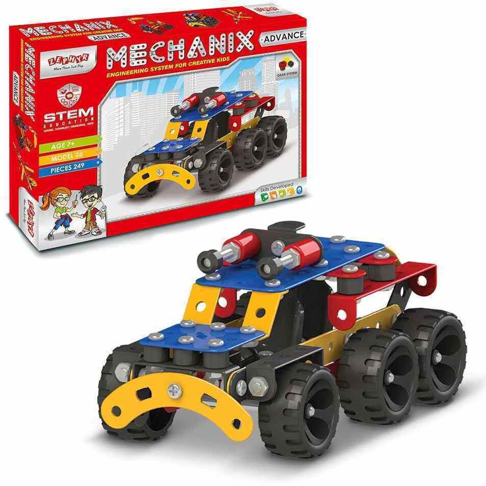 yuiop - Mechanix Advance - Metal Building Set For Kids - 28 Models - 249 Pieces-picture-22