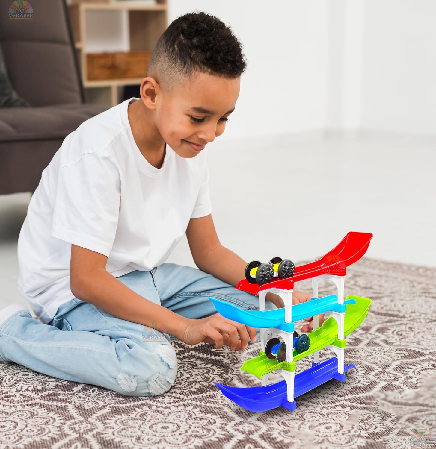 bhvmey Kids Racing Ramp Track Toy for Gifting-picture-17