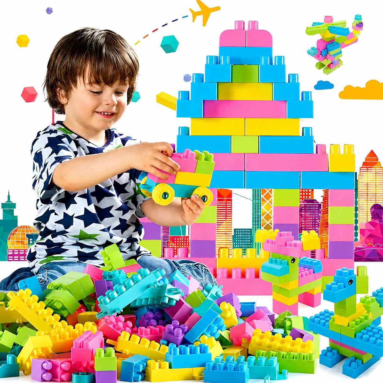 kikizi Creative Building Block/blocks construction gift game toy/toys set for baby/kids-picture-37