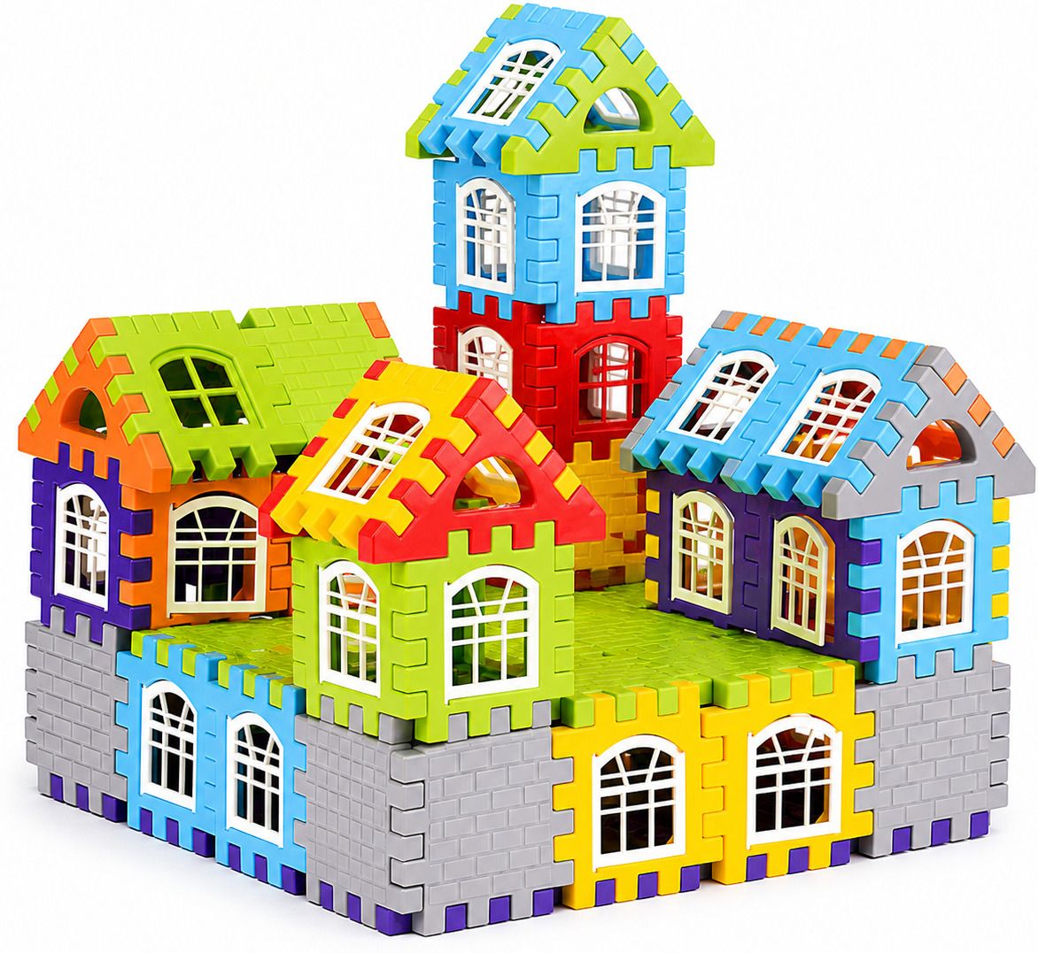 sarnav Happy Home Building Blocks Creative Construction Toy for Kids to make design-picture-23