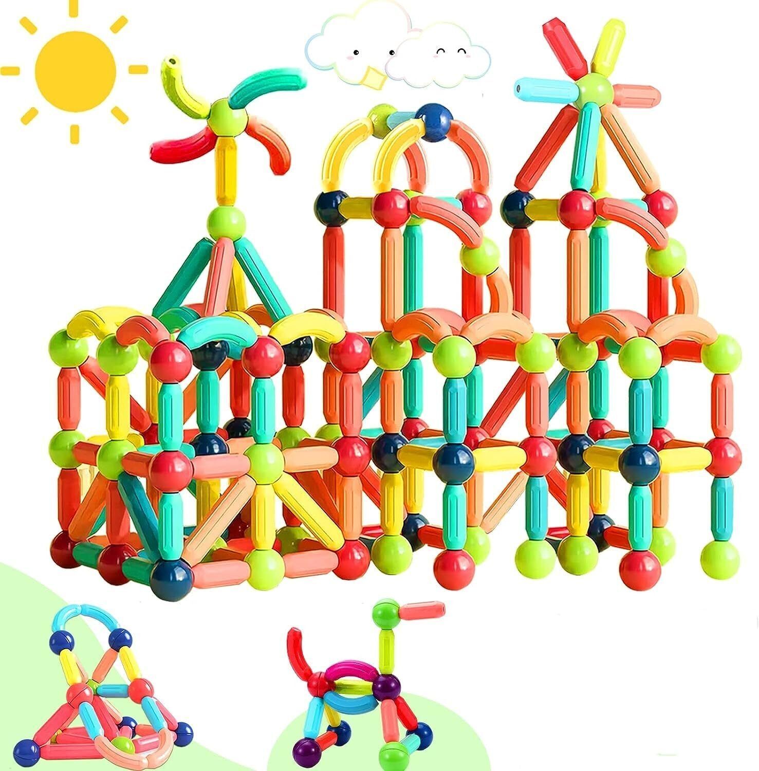 learn with fun Magnetic Sticks Building Blocks for Kids Brain Toys 36 Pcs-picture-38