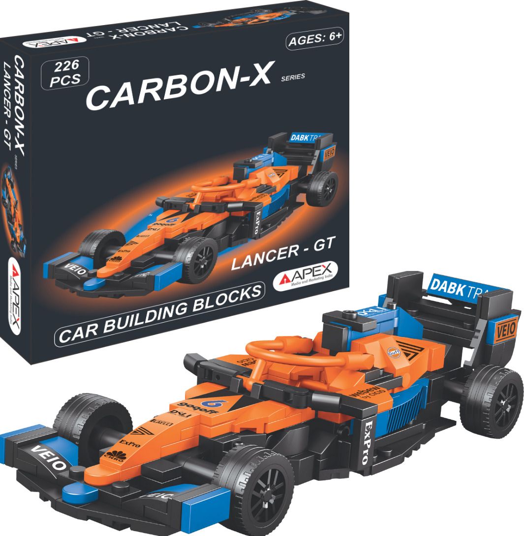 CARBON-X LANCER-GT 226-Piece Racing Car Building Blocks Kit for Kids and Adults-image-26