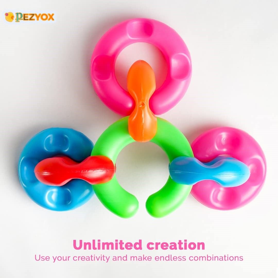 pezyox Baby Link Junior Multicolour Interlocking Educational Blocks-picture-21
