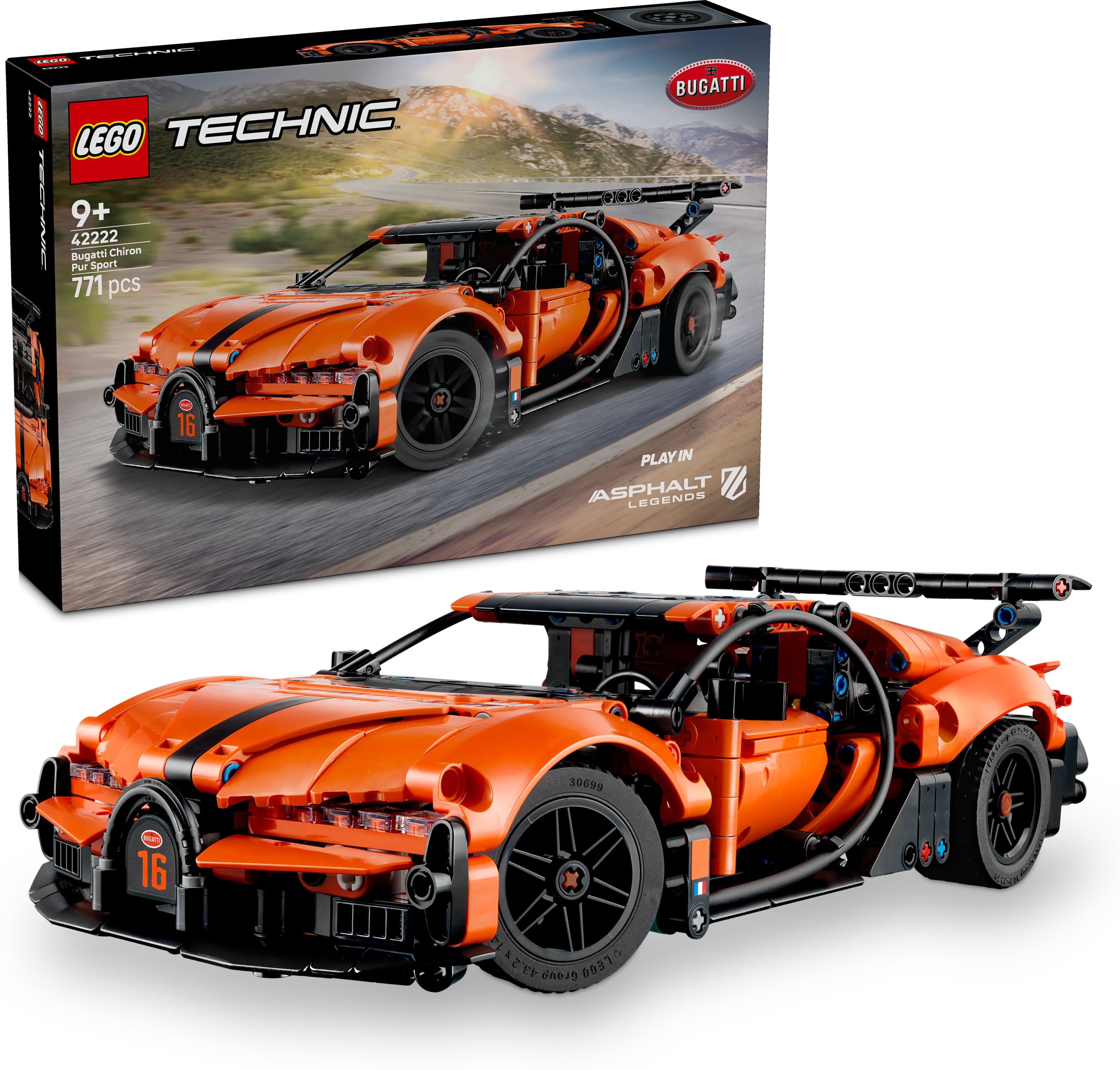 Technic Bugatti Chiron Pur Sport Hypercar 42222