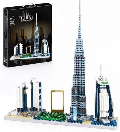 razzes Dubai Skyline Architecture Building Block Toy Set-picture-41