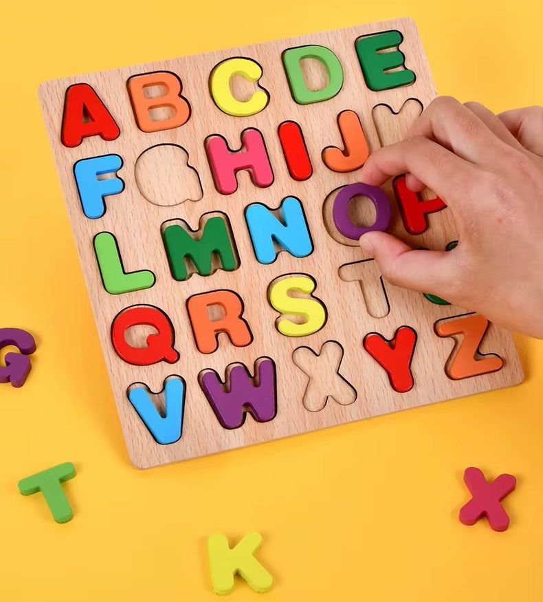 gamloid New Creative 3D Wooden Educational learning A To Z English Alphabets Board-picture-25