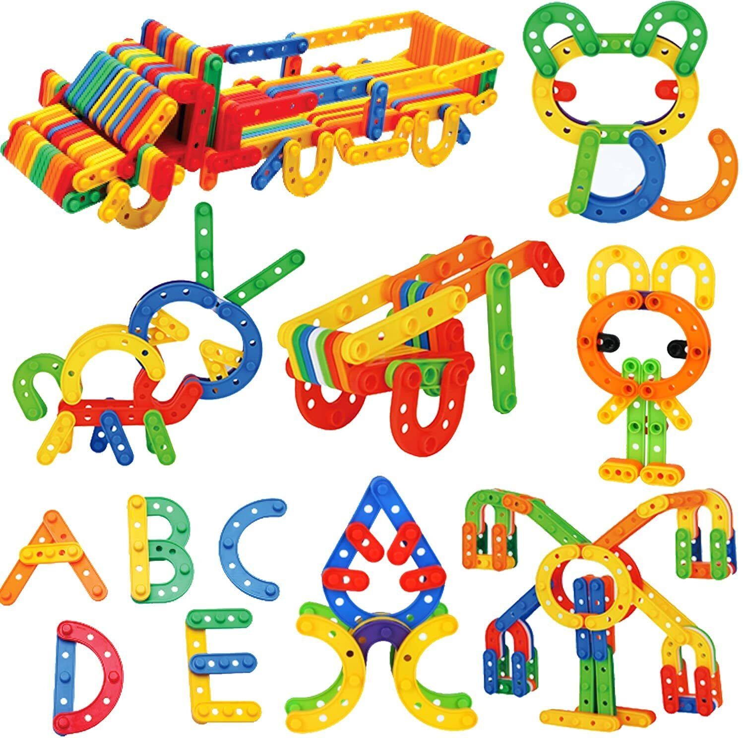 shivay DIY 50+ Pcs Plastic Patchwork UC Smart Educational Building Blocks Set for Kids-picture-4