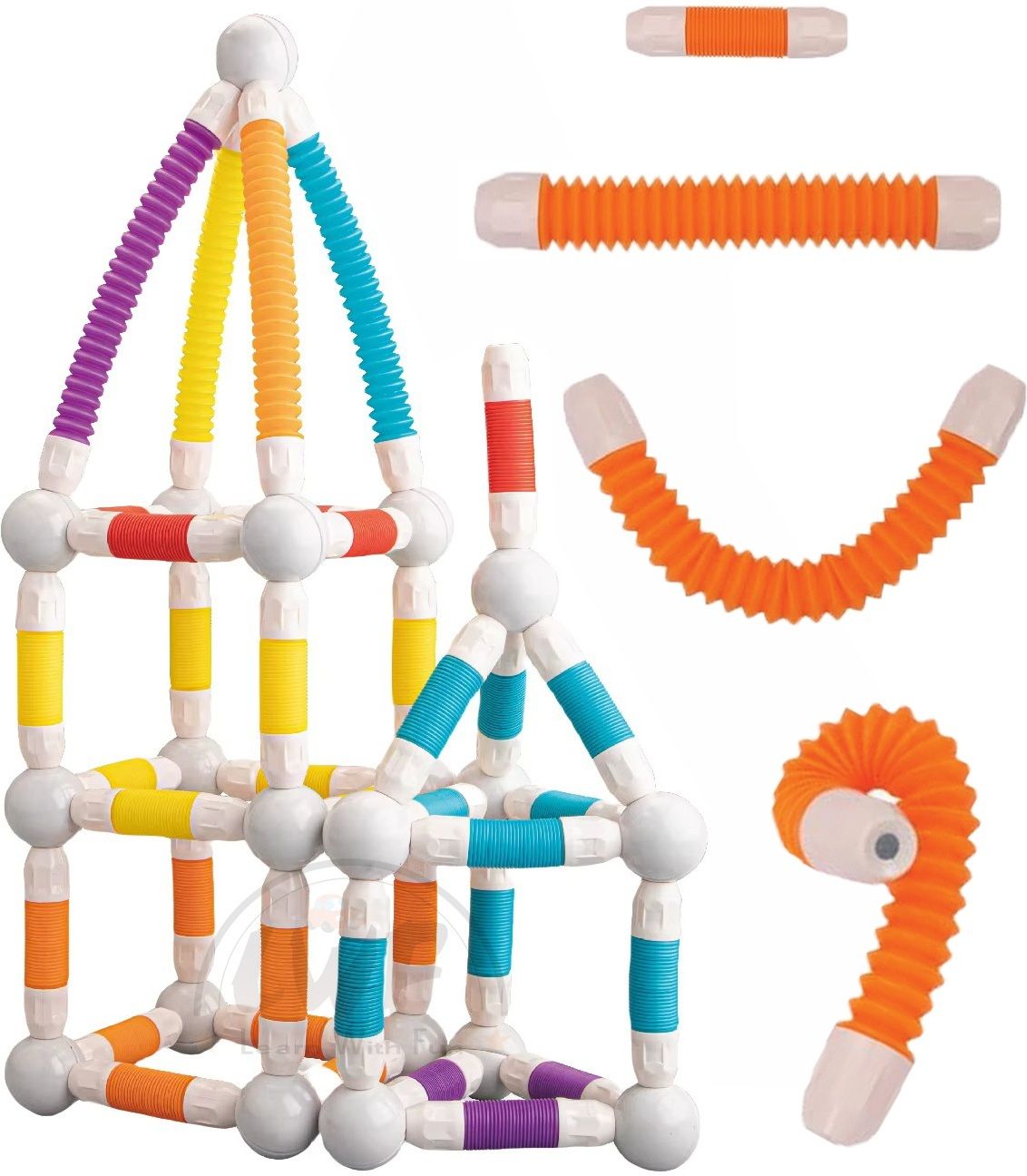 learn with fun Flexible Magnetic Building Blocks for Kids 36 Pcs-picture-22