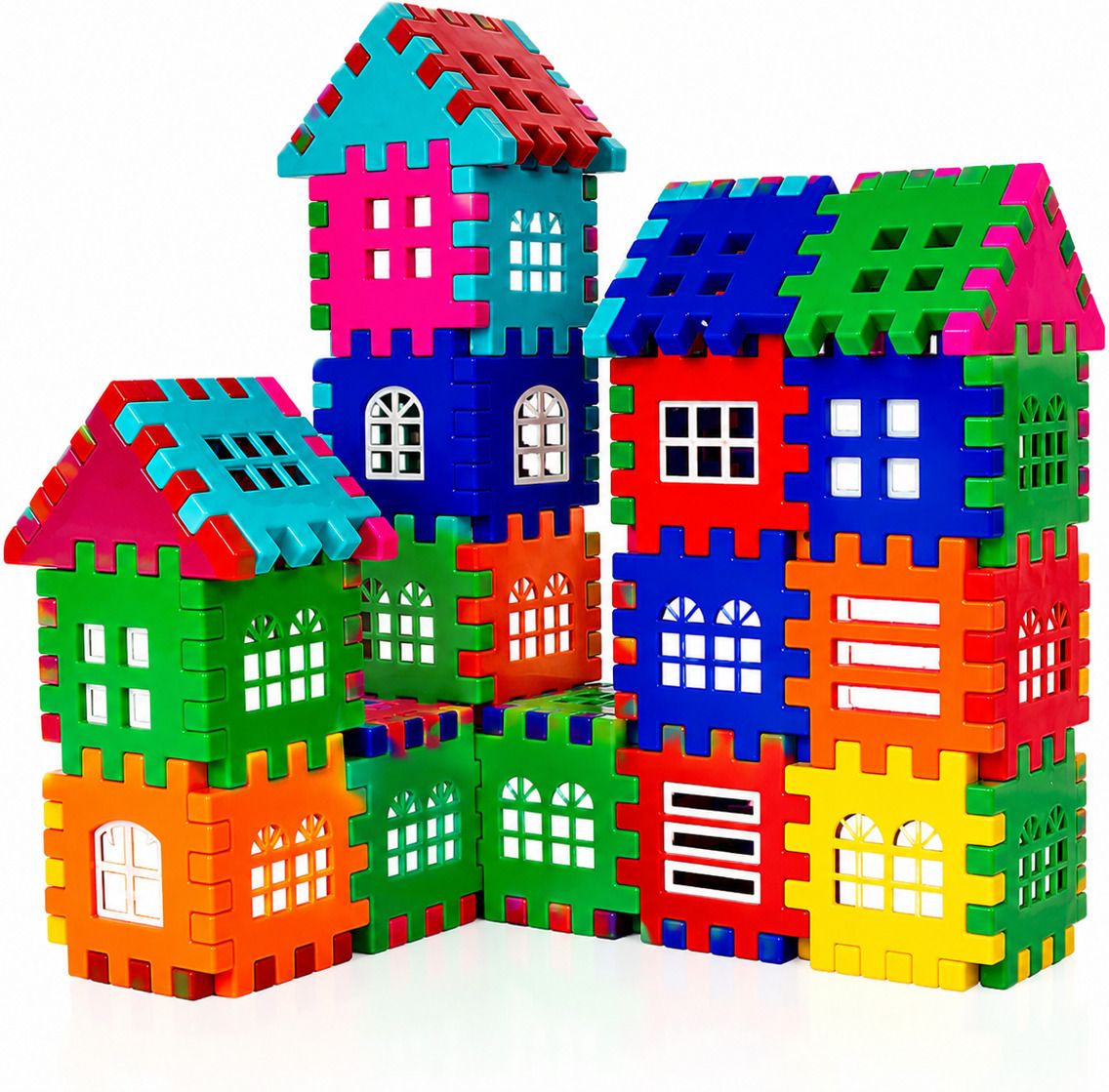 toybeex Happy House Building Blocks for Kids | Construction Toy-picture-3