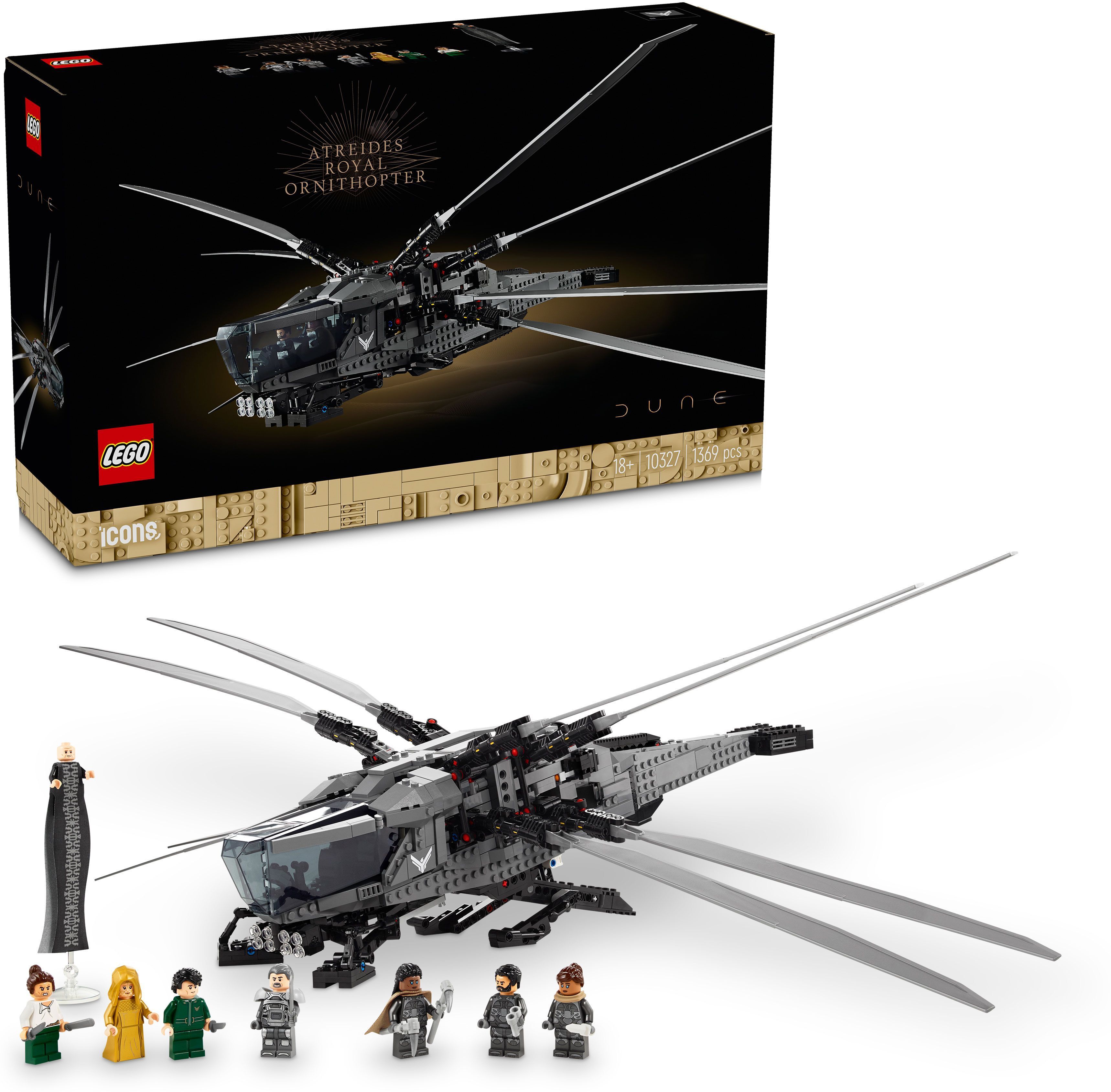 Icons Dune Atreides Royal Ornithopter Set 10327 (1369 Pieces)