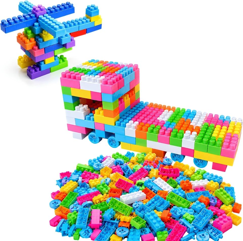 Multi Color Large Building Blocks Construction Toy Set for Kids-image-49