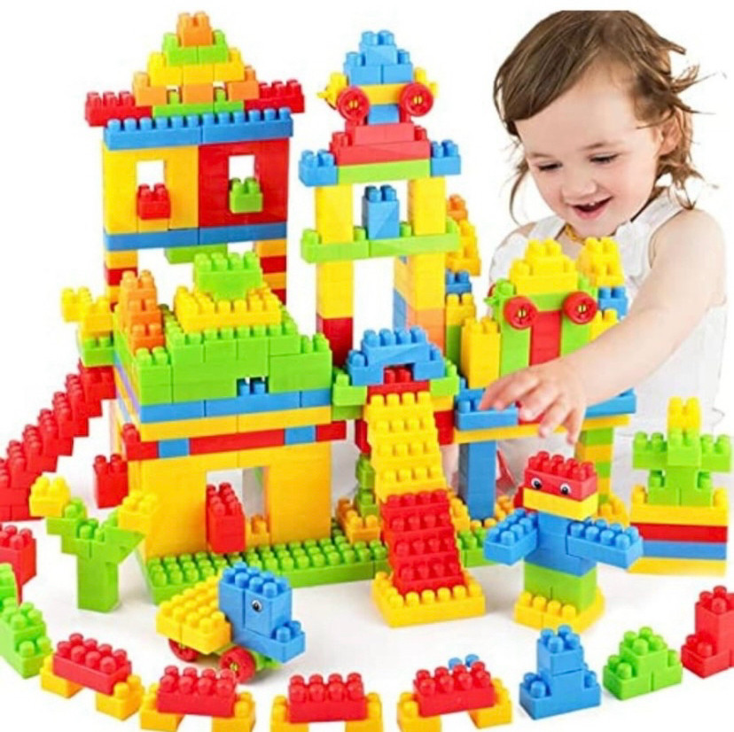 midhash Building Blocks with Wheel and Smart Activity Train Block for Kids image 1