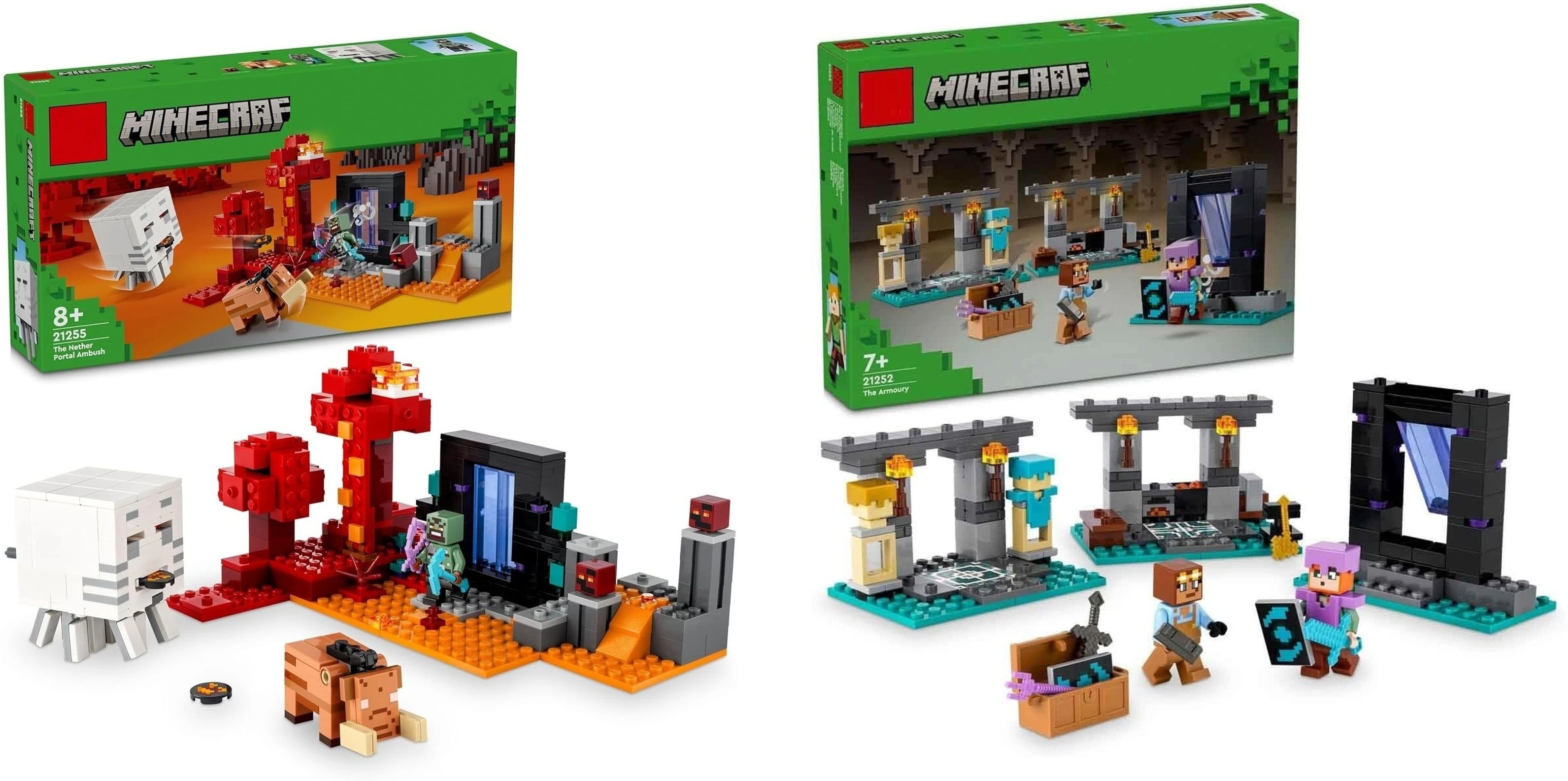 Minecraft Blocks Combo Set The Nether Portal Ambush + The Armory Construction-image-41