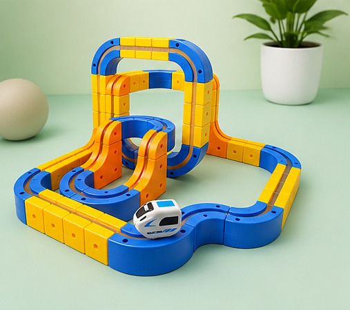 zecommerce Magnetic Track Building Blocks Car Toy Set 130 PCS Creative STEM Gift for Kids-picture-17