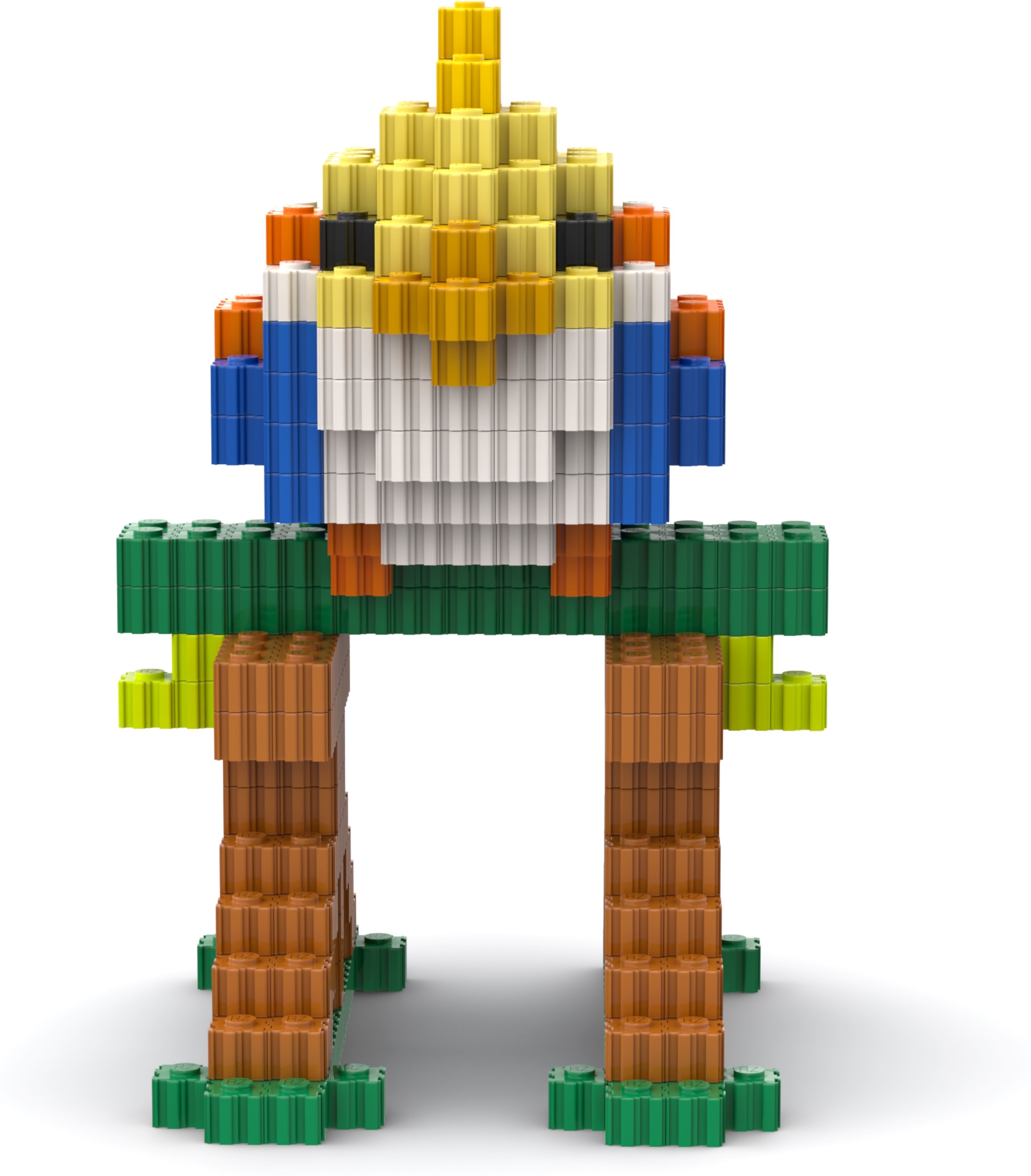 Bird on Branch Jungle Figure Brick Model Building Block DIY Toy Set for All Ages-image-28