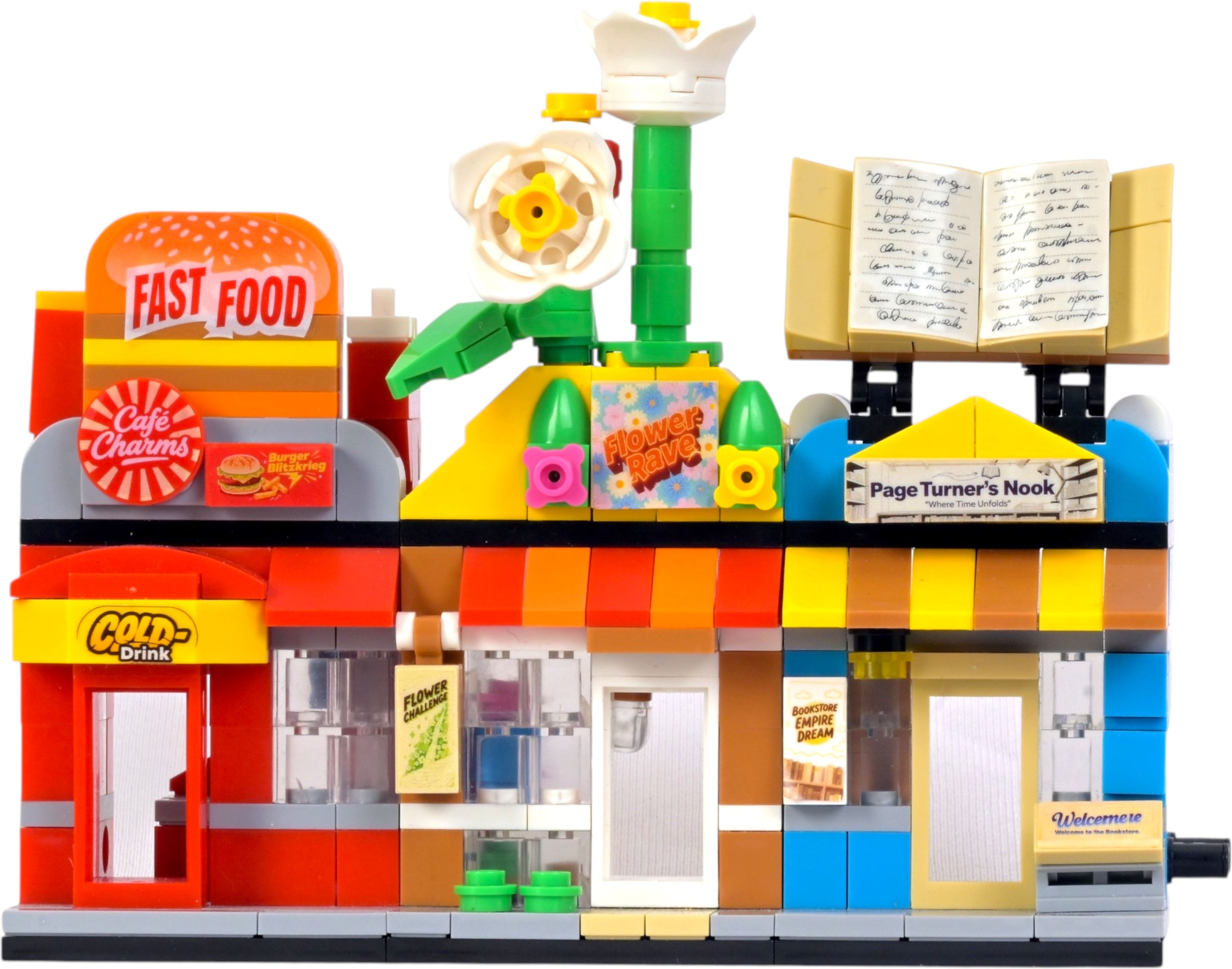 toymersive The Hub Set 3 Shop Street 3in1 Building Blocks Toy Play Set for Kids & Adults-picture-17