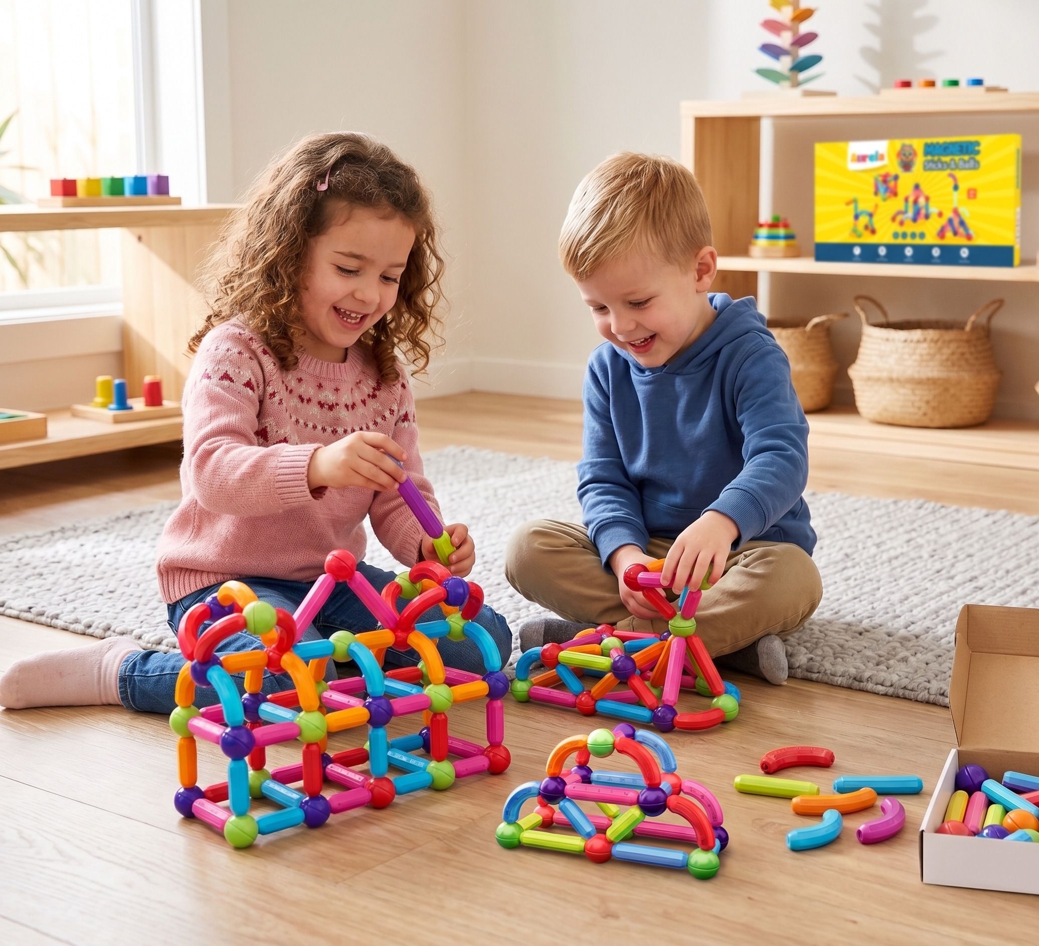 Magnetic Stick And Balls 52 Pcs Set-image-16