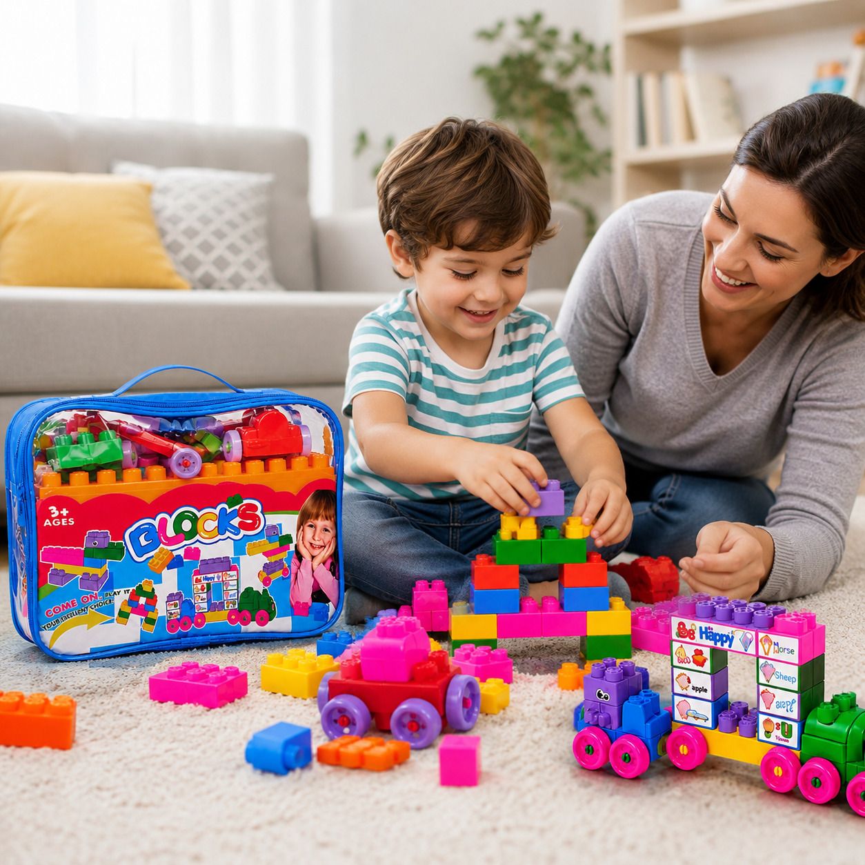Building Blocks Toy Set 114 Pieces-image-34