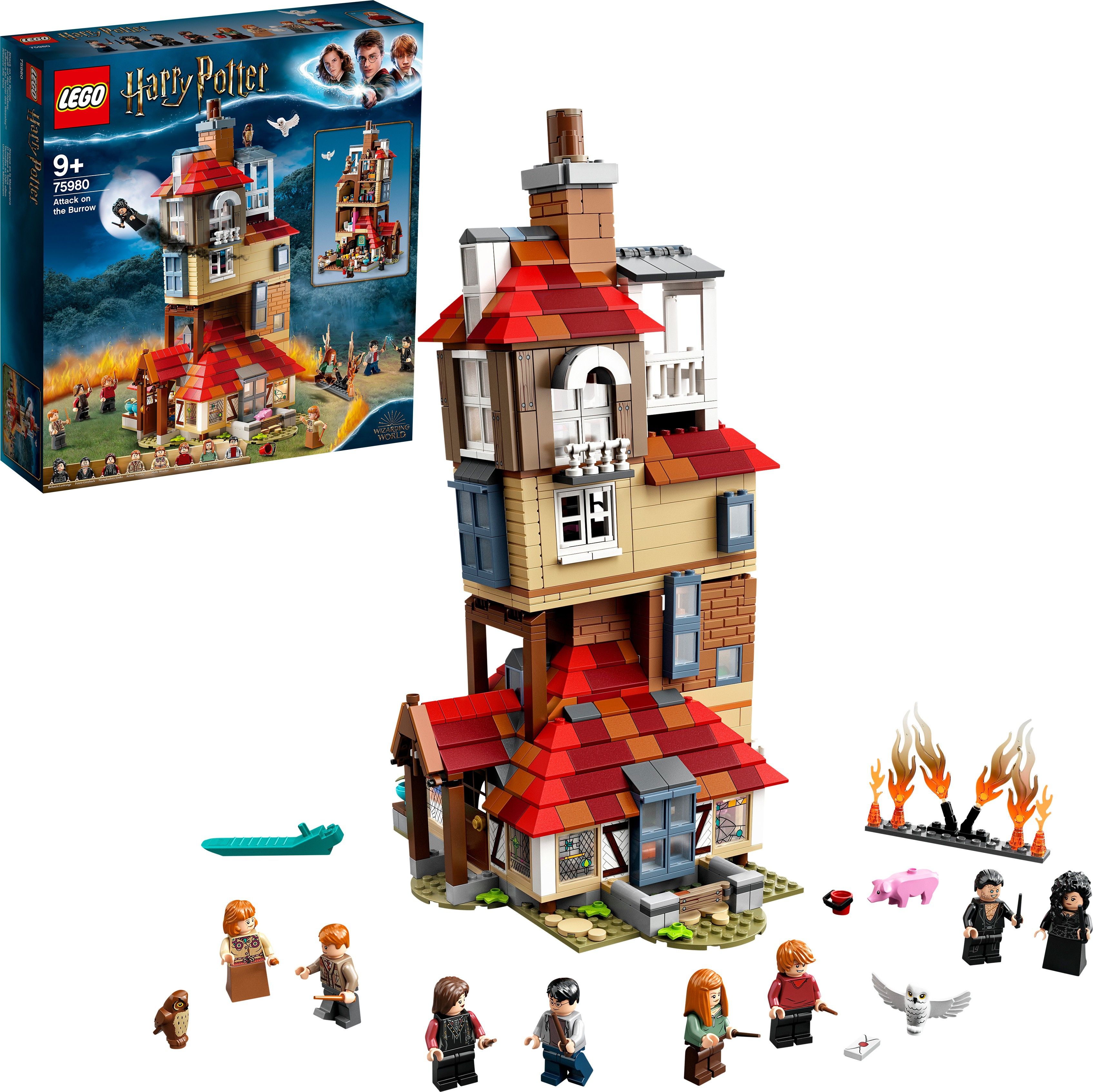 lego Harry Potter : Attach on the Burrow (1047 Blocks)-picture-10