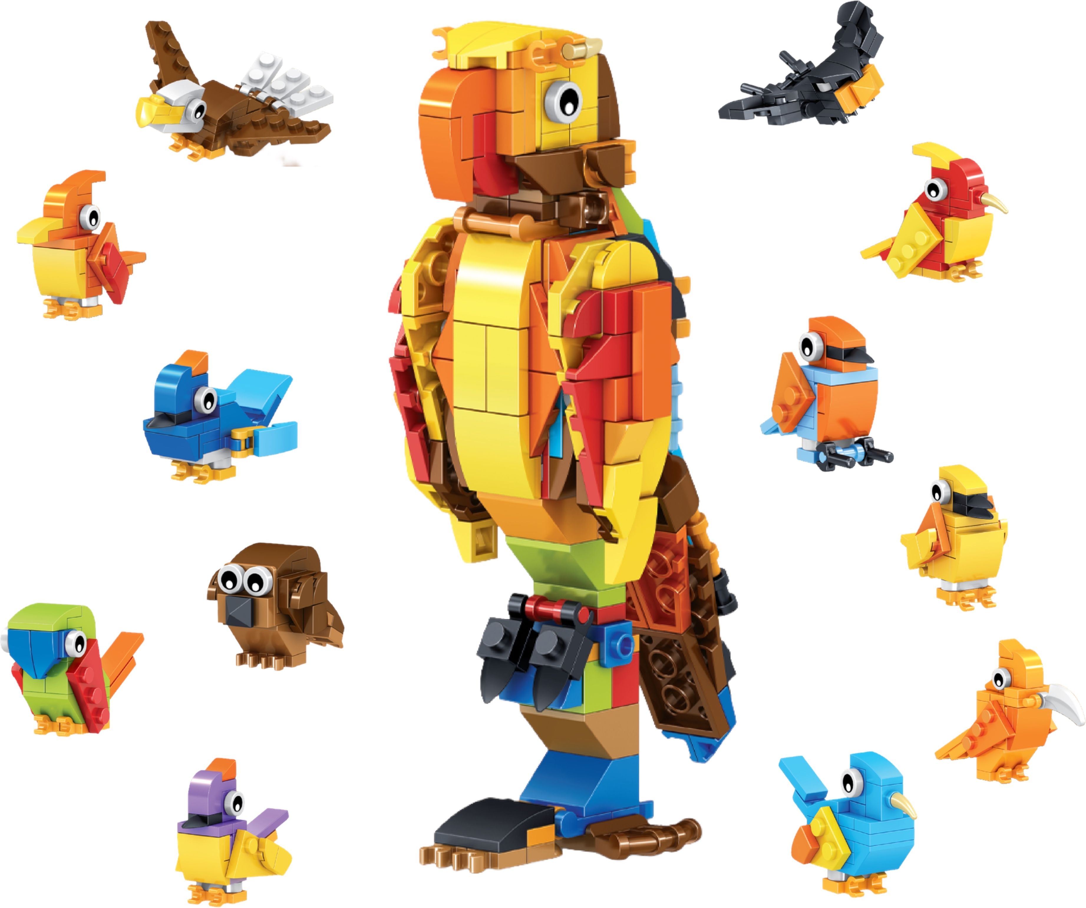 12in1 Bird Builder STEM Building Blocks Bird DIY Toy Play Set for Kids & Adults-image-17