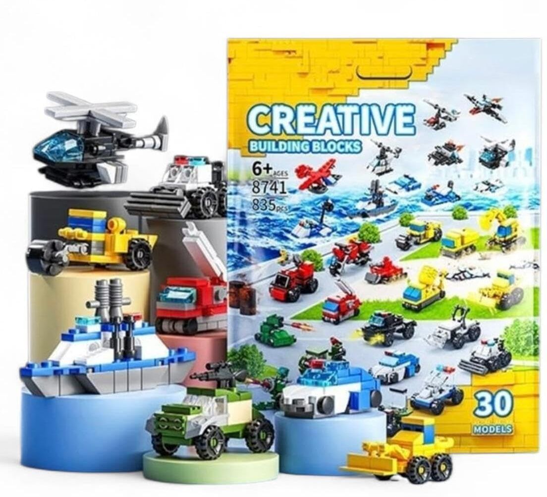 30 Models Mini Car Building Blocks for 10+ Years Old Boys Toys for Girls-image-38