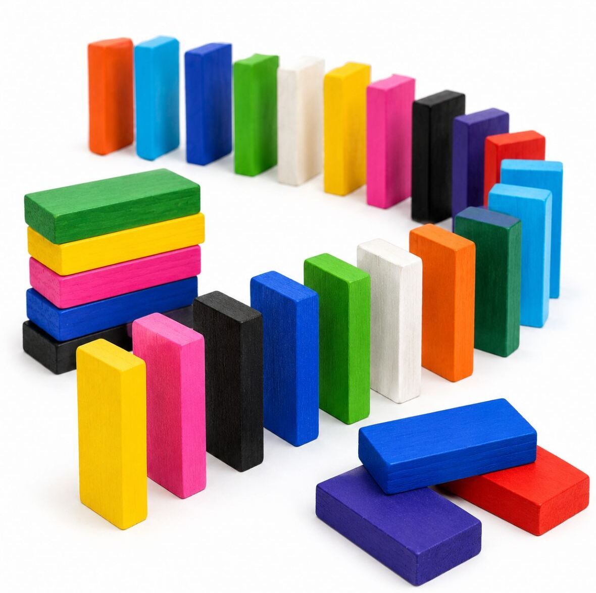 toys cartel 120 Pcs Wooden Dominos Blocks Set for Kids Building Game-picture-44