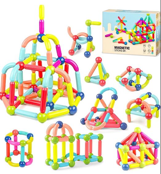 Magnetic Sticks & Balls Building Blocks Set | STEM Educational Construction Toy-image-42