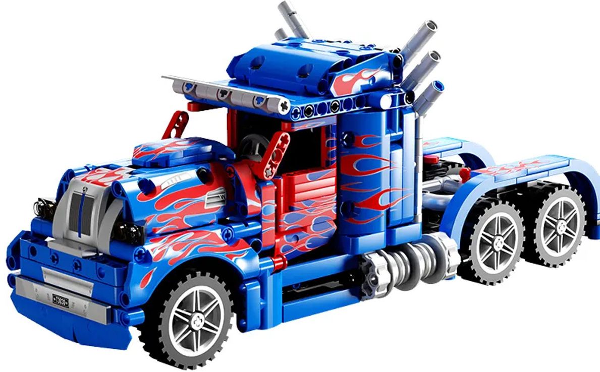 vaniha 619 Pcs Optimus Prime Building Block Truck Set, Construction Truck Blocks Toy-picture-26