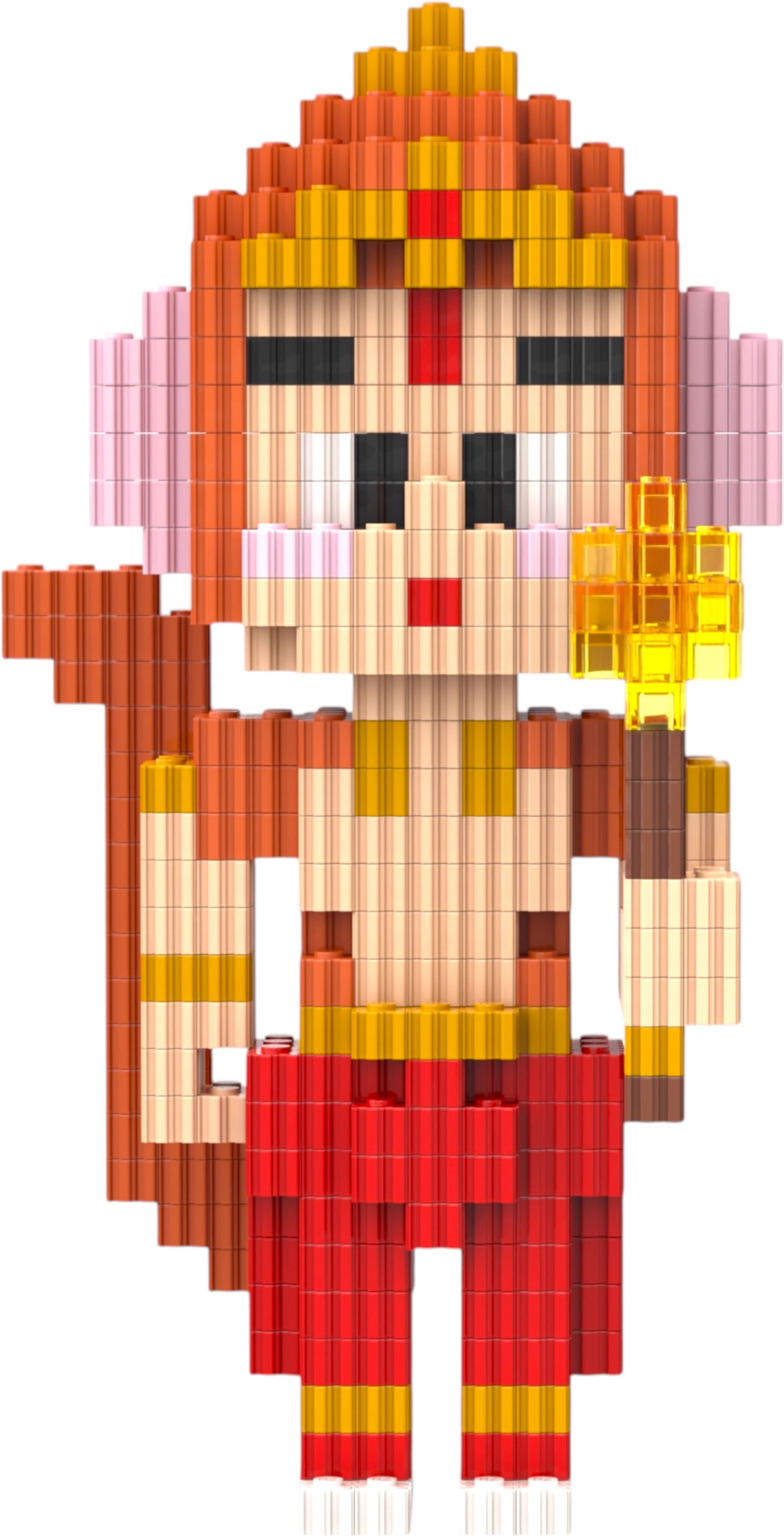toymersive Lord Hanuman Idol Figure Brick Model Building Block Collectible Showpiece Toyset-picture-17
