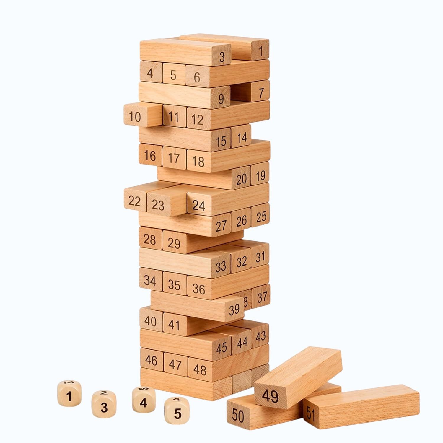 maa momai toys Wooden Tumbling Tower Game for Kids Educational Toy-picture-26