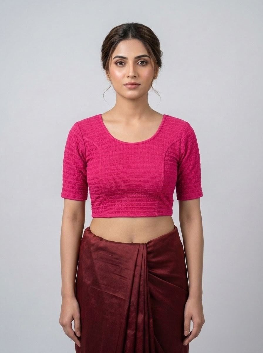 Round Neck Women Blouse-image-15