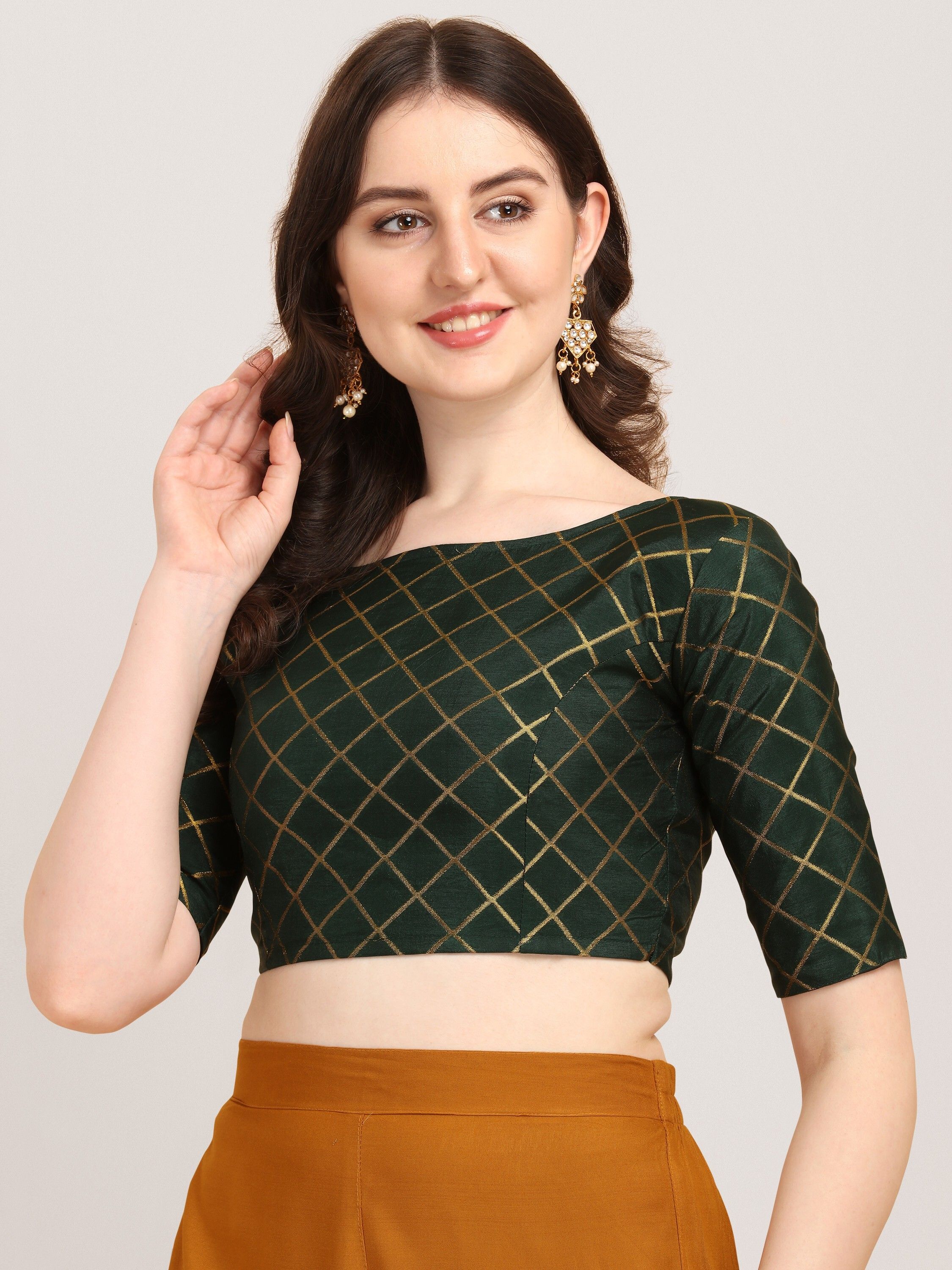 Boat Neck Women Blouse-image-28