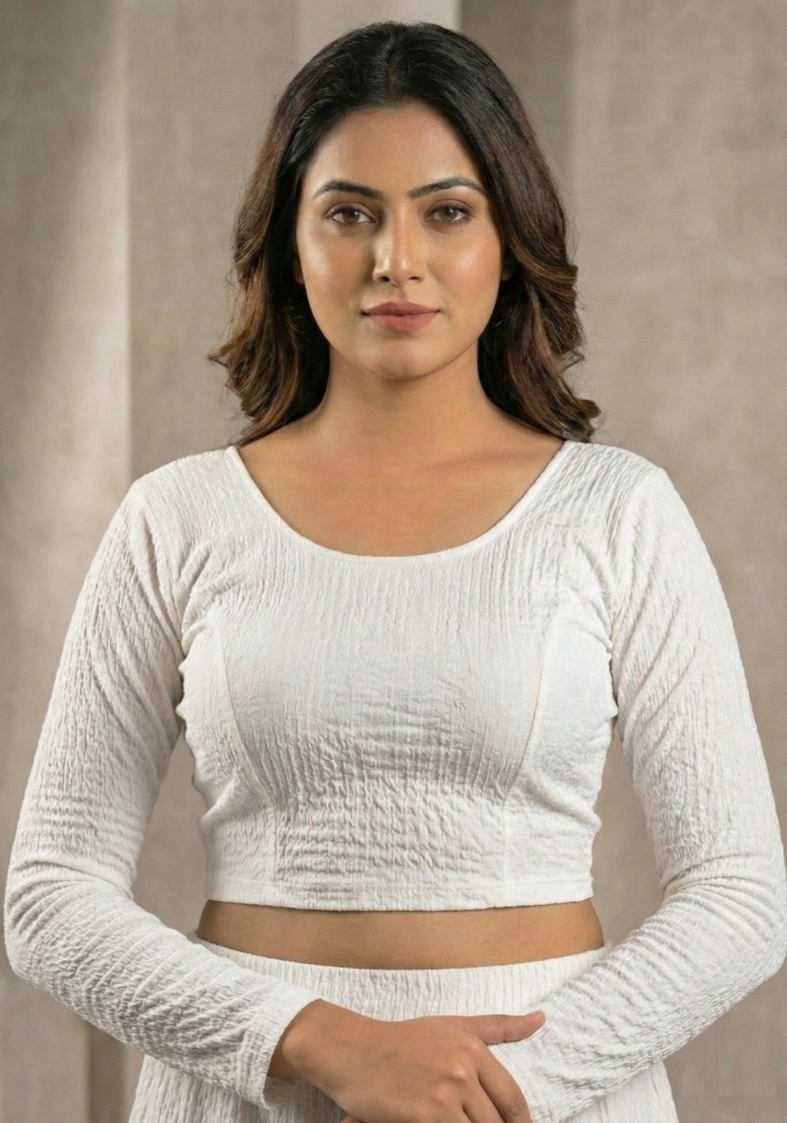 Round Neck Women Blouse