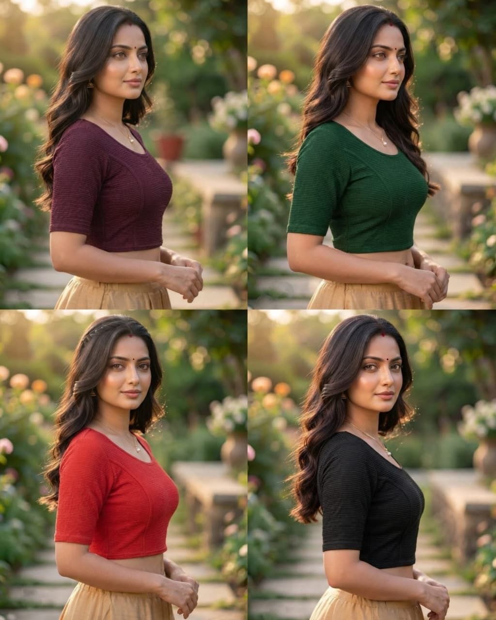 Round Neck Women Blouse-image-20