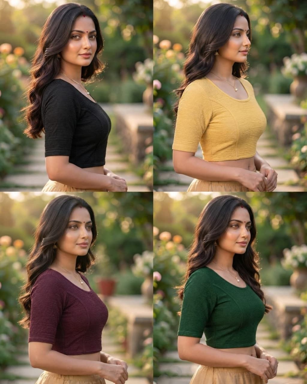 Round Neck Women Blouse-image-16