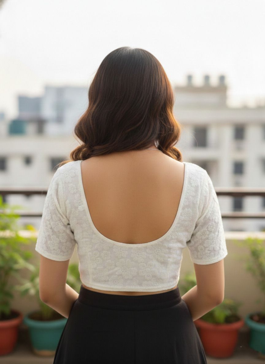 Round Neck Women Blouse