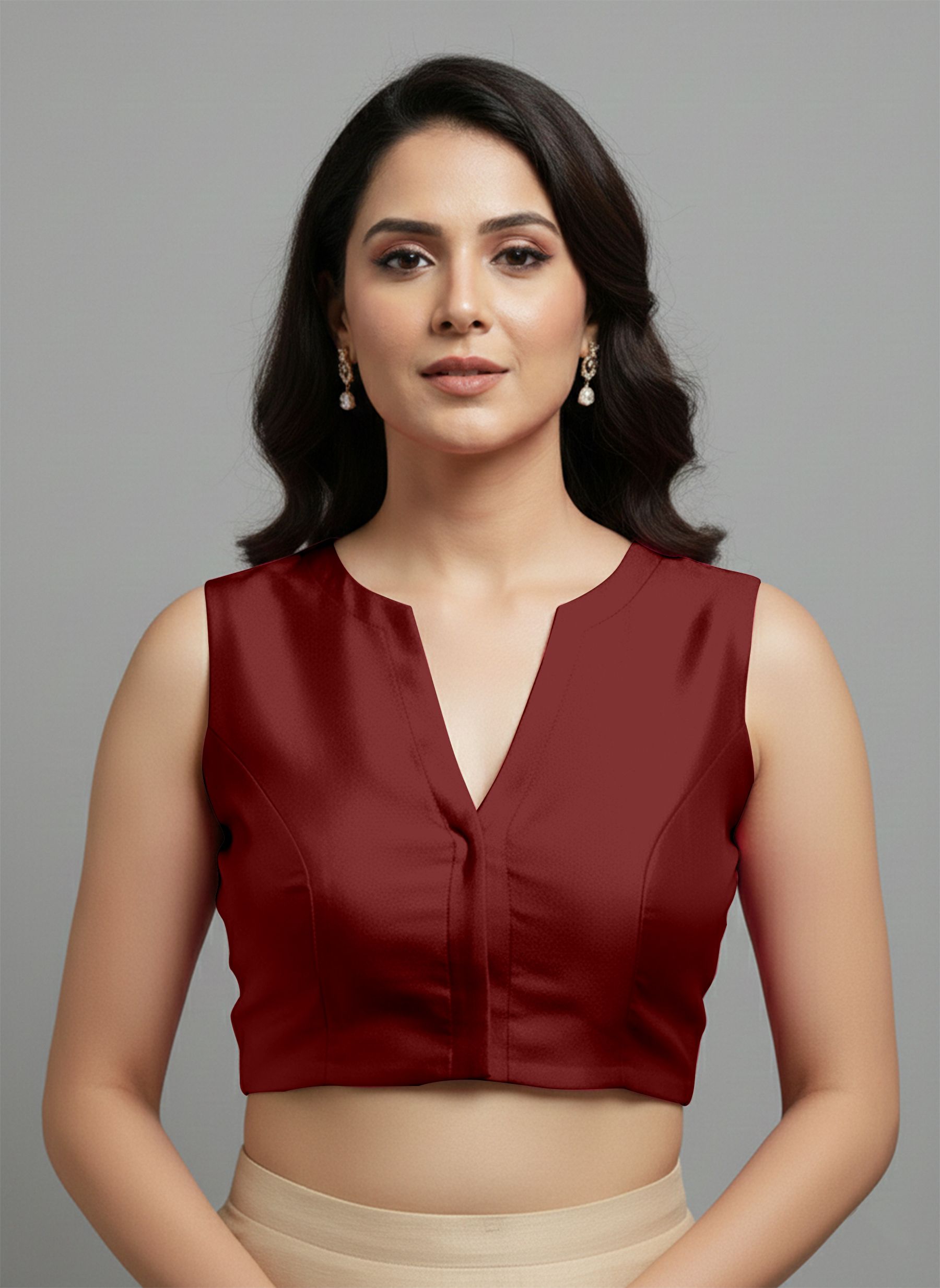 valley V-Neck Women Blouse-picture-19