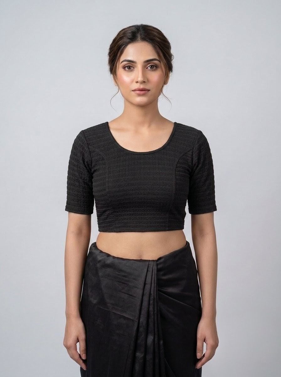 Round Neck Women Blouse-image-14