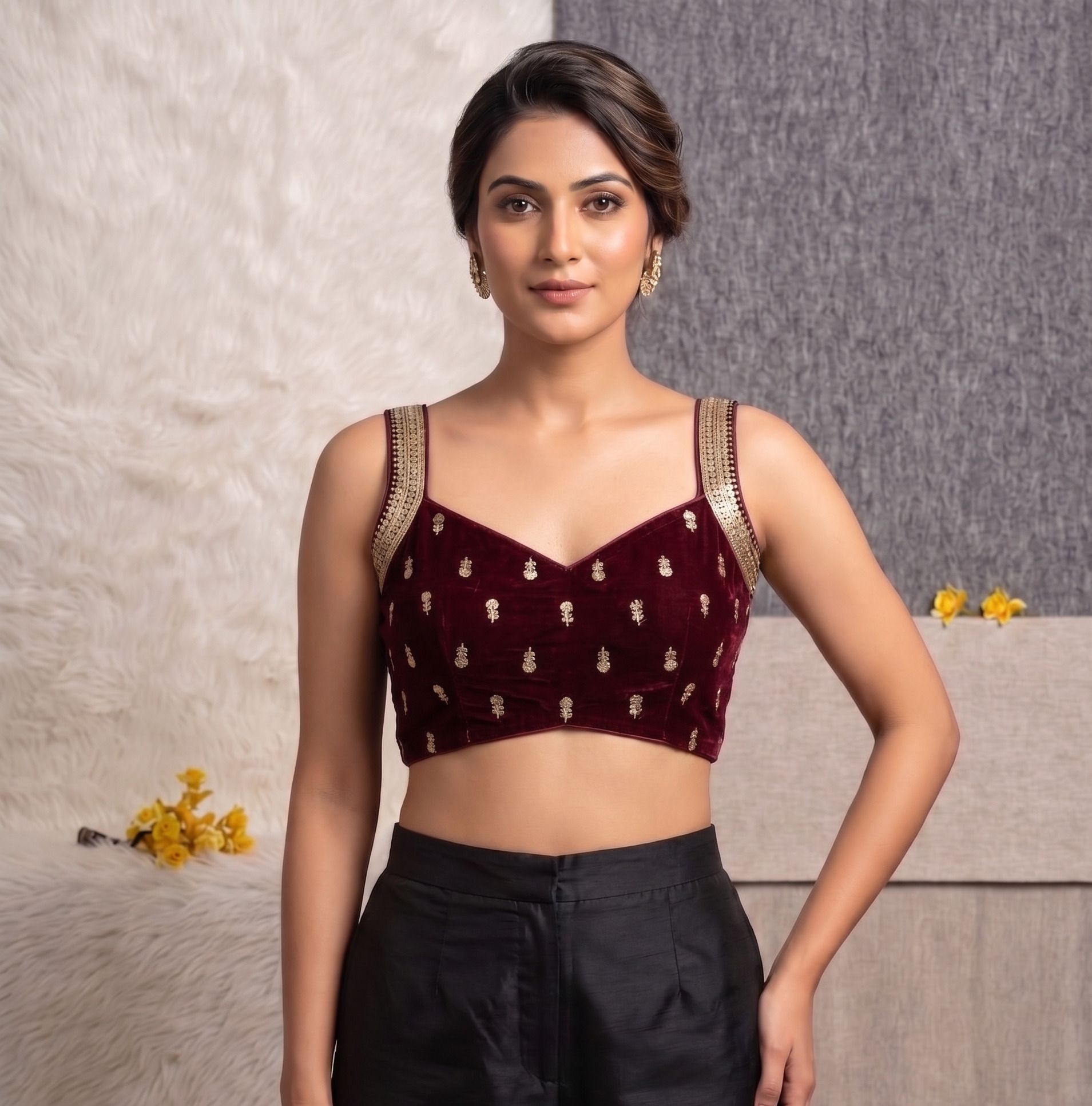 V-Neck Women Blouse-image-29