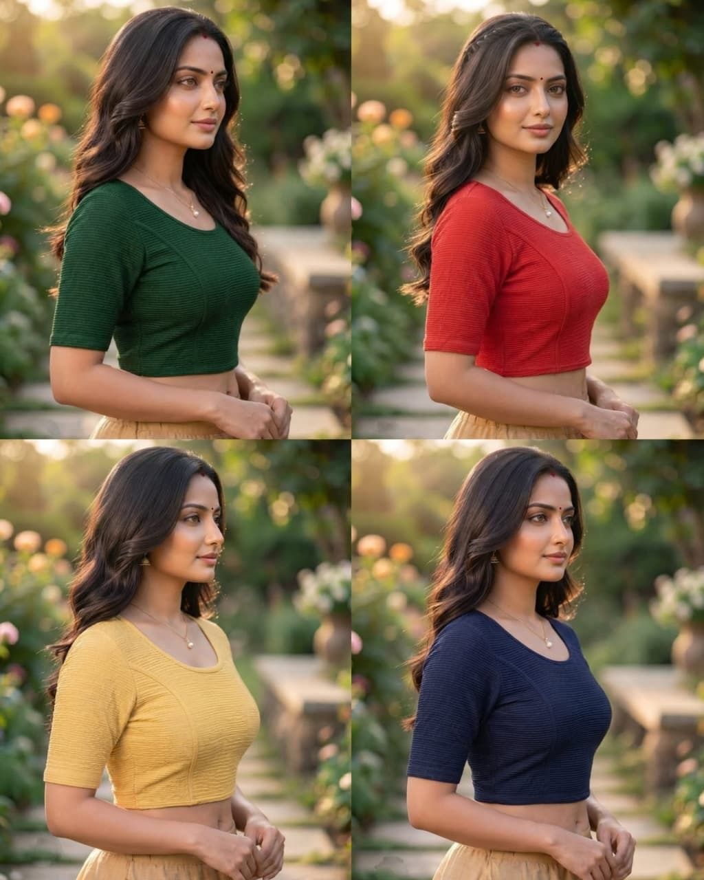 Round Neck Women Blouse-image-23