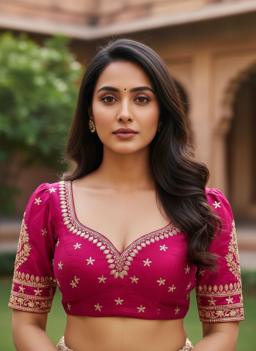 Fashion Neck Women Blouse