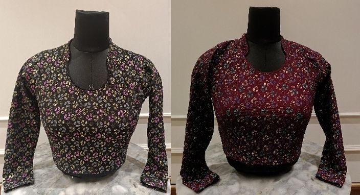 Band collar Women Blouse-image-17