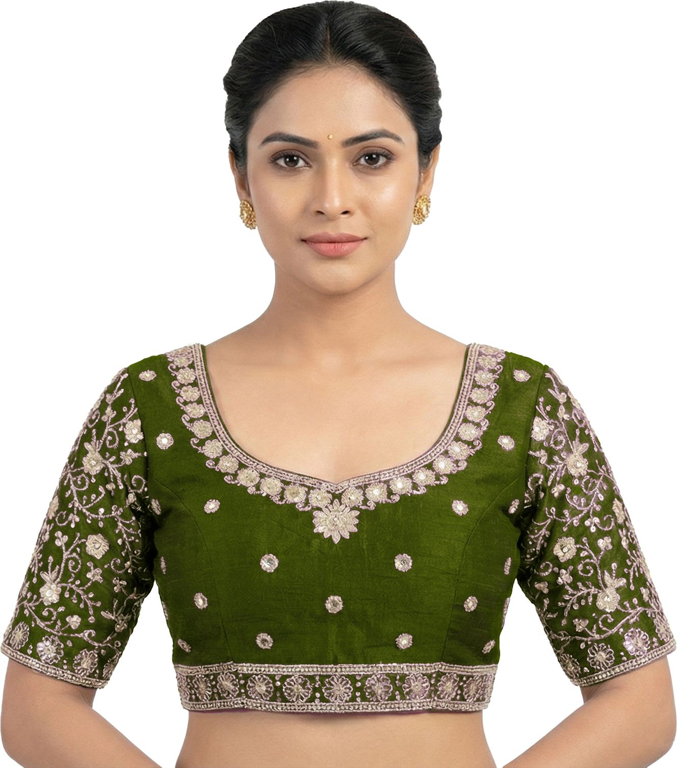 Round Neck Women Blouse