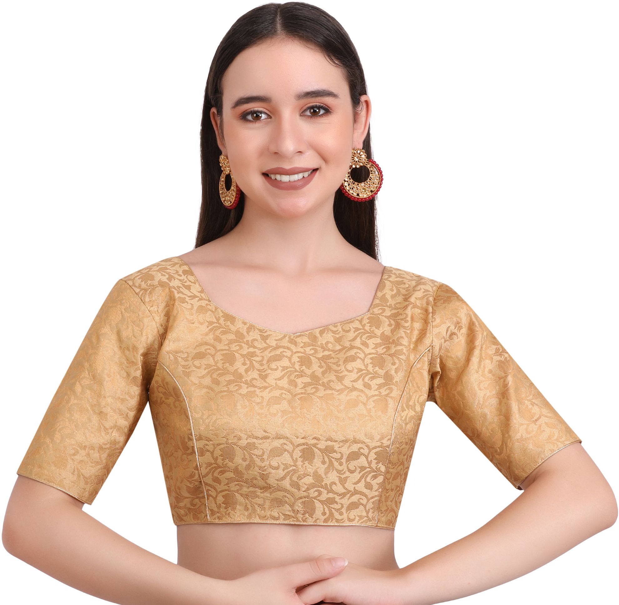 Sweetheart Neck Women Blouse-image-41