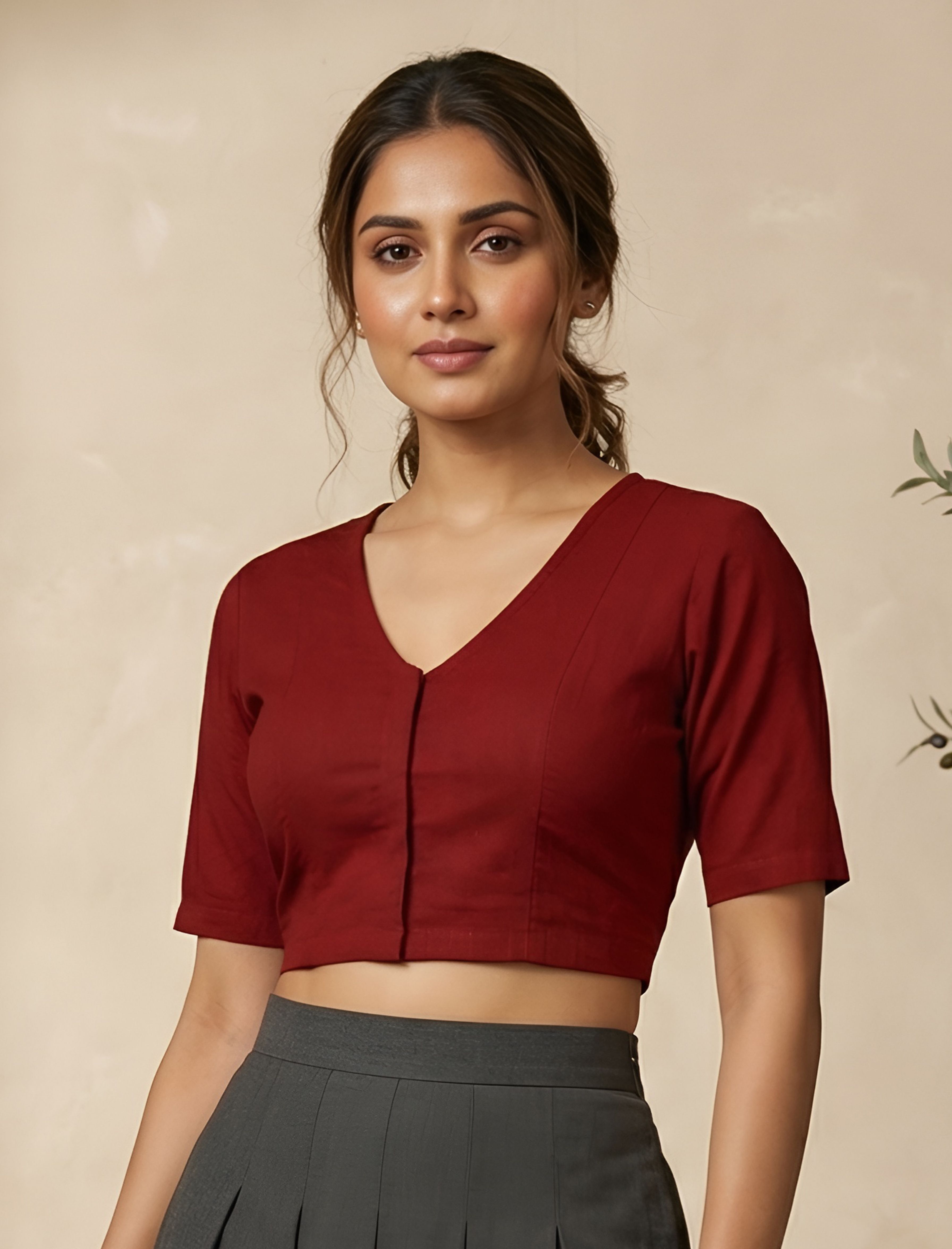 ikrass V-Neck Women Blouse-picture-16